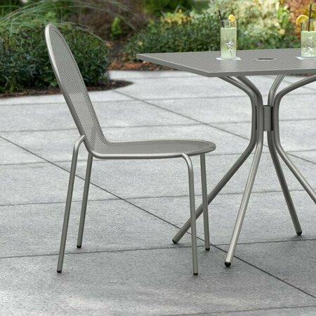 LANCASTER TABLE & SEATING Harbor Gray Outdoor Side Chair 427CSMSDGRY